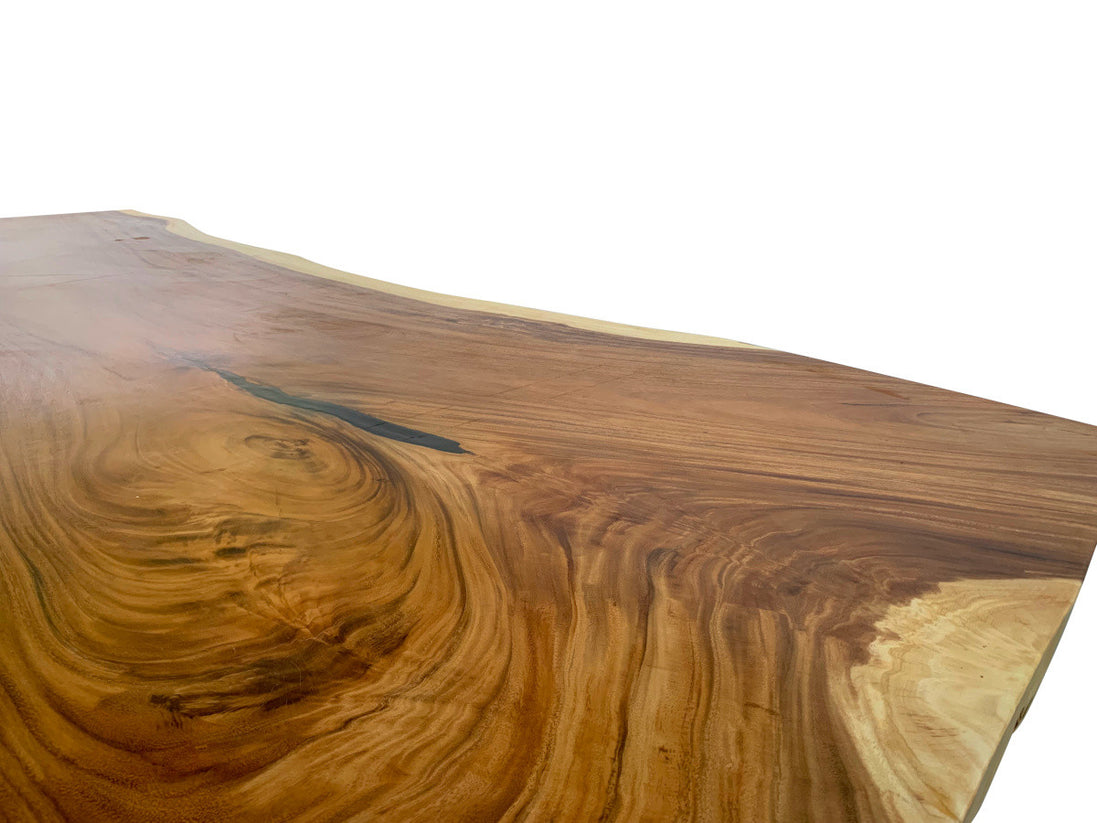 Acacia Wood Dining Table 314 x 120_91_112 cm Resin