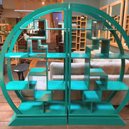 China Round bookshelf, asymmetric design