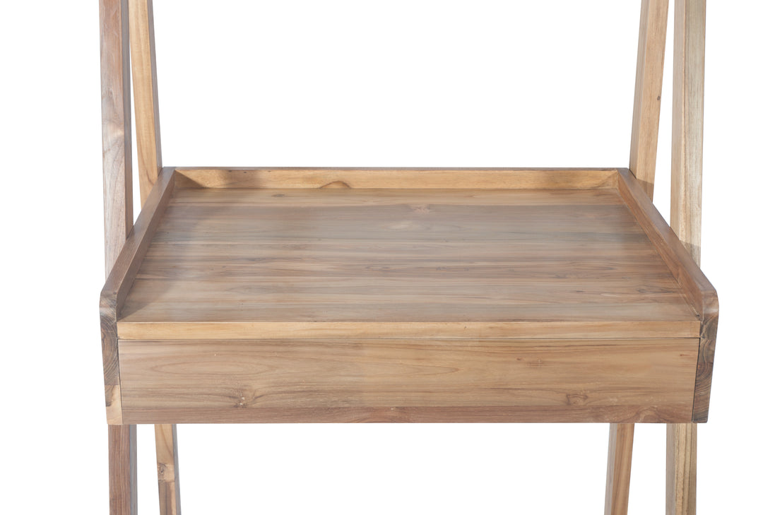 Wall ladder computer desk