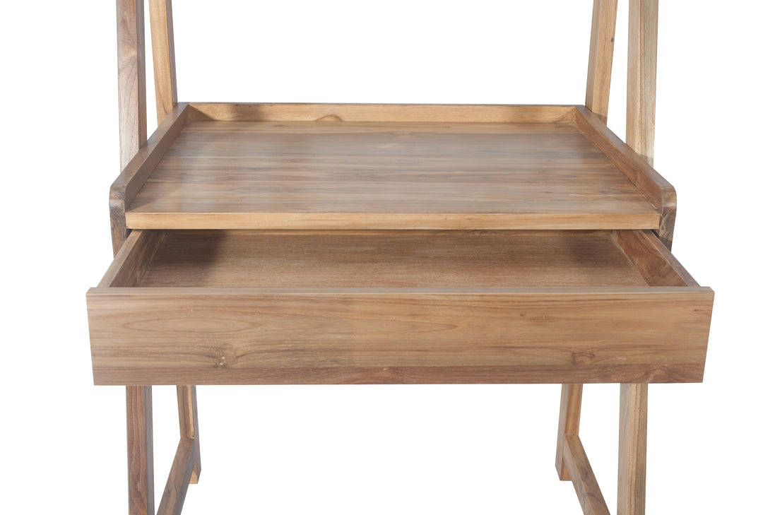 Wall ladder computer desk