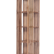 TOURNIS | Revolving bookshelf with 4 shelves, slats