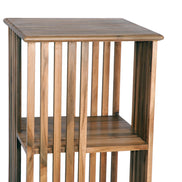 TOURNIS | Revolving bookshelf with 4 shelves, slats