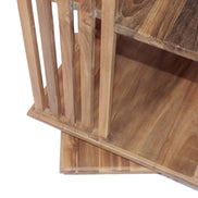 TOURNIS | Revolving bookshelf with 4 shelves, slats