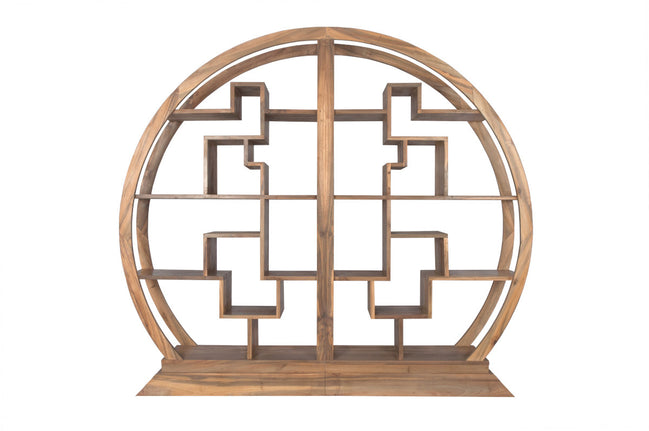 SHANDONG | China round bookshelf, asymmetric design