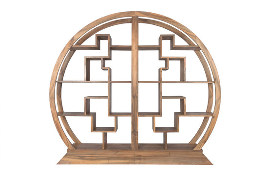 SHANDONG | China round bookshelf, asymmetric design