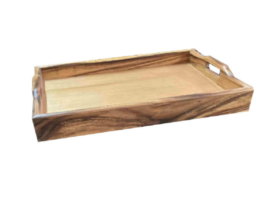 Tray in acacia