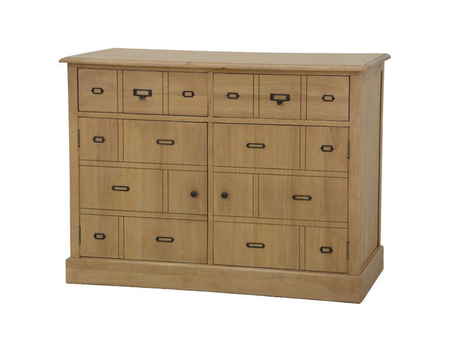 Sideboard with 2 doors and drawers Trompe l'Oeil