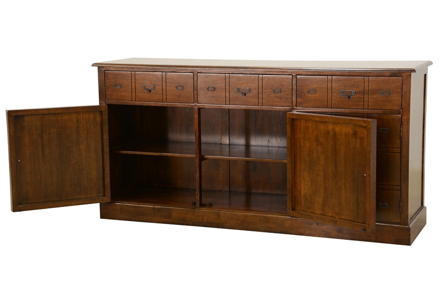 Sideboard with 3 doors and drawers Trompe l'Oeil