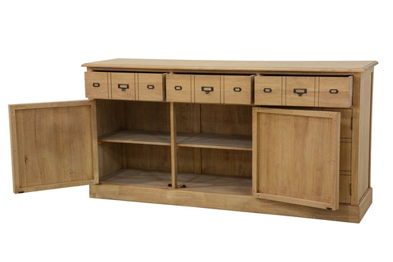 Sideboard with 3 doors and drawers Trompe l'Oeil