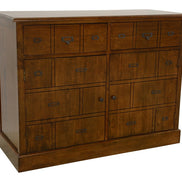 Sideboard with 2 doors and drawers Trompe l'Oeil