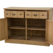 Sideboard with 2 doors and drawers Trompe l'Oeil