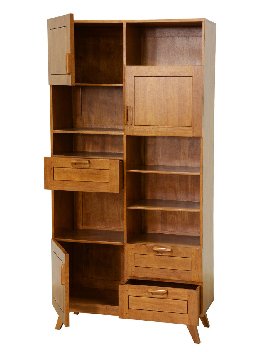 Bookshelf 3 doors 3 drawers | Vintage