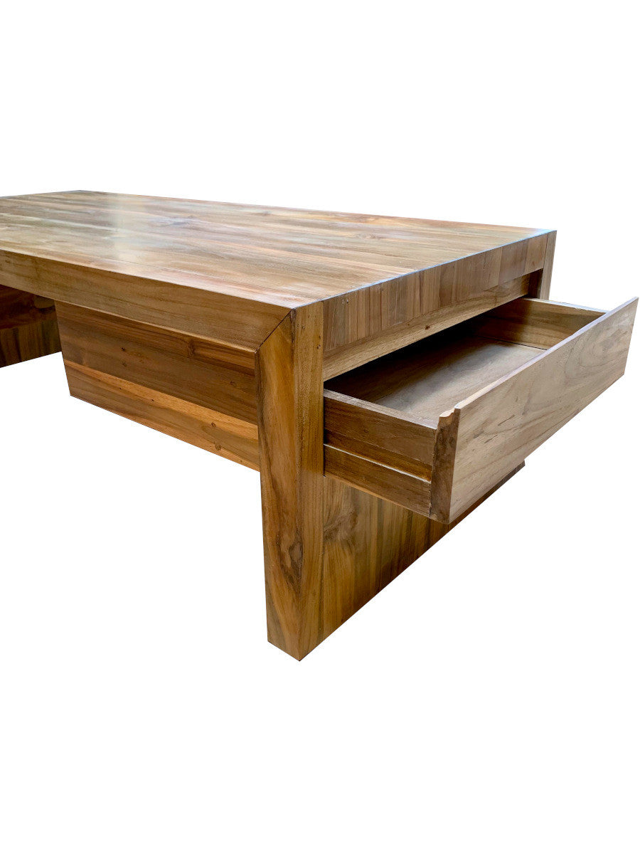 GINDO | Coffee table 2 drawers on sides