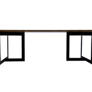 Long Dining table with T squared Legs