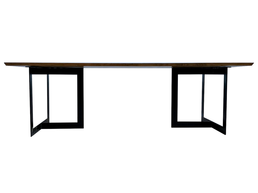 Long Dining table with T squared Legs
