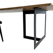 Long Dining table with T squared Legs