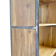 BENGO | Metal and wood rack, 2 drawers