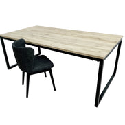 FINELI oak| Dining table with metal legs