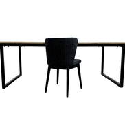 FINELI oak| Dining table with metal legs