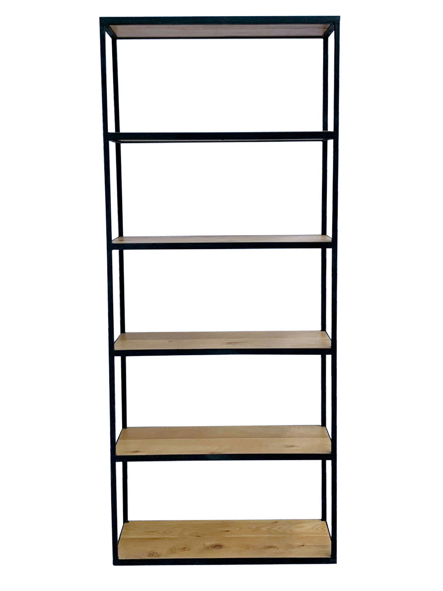 Rack in steel & oak