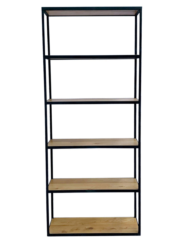 Rack in steel & oak