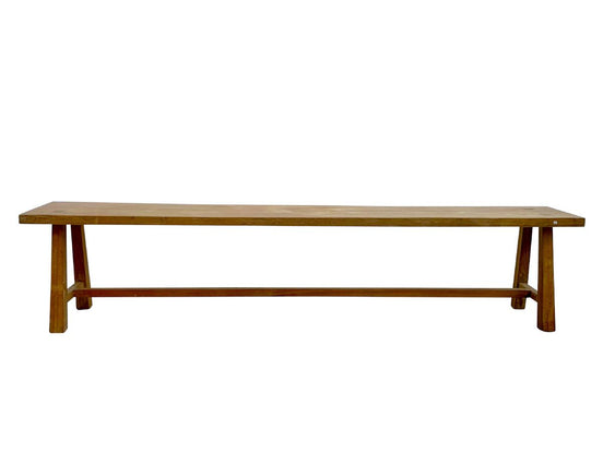 Refectory style bench in teak