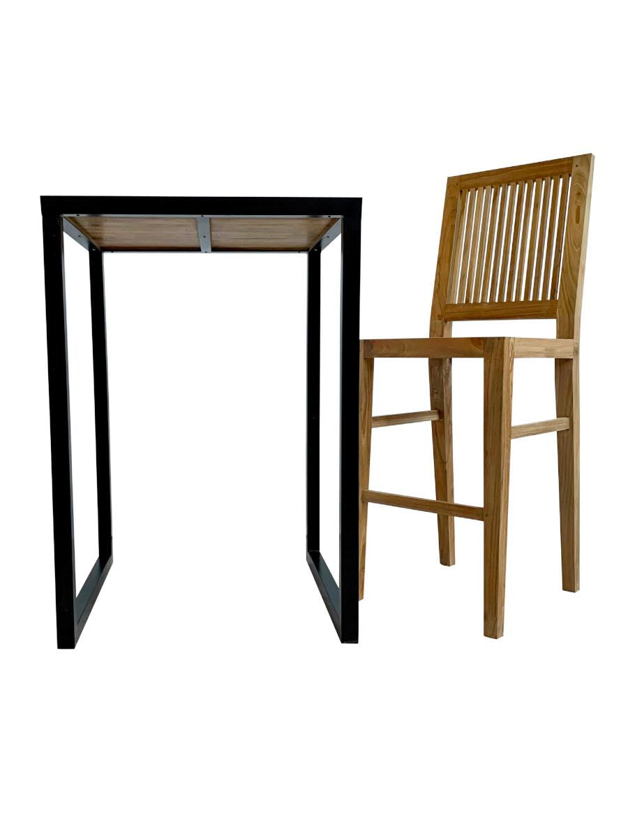 DREAMS | High table in recycled teak and iron