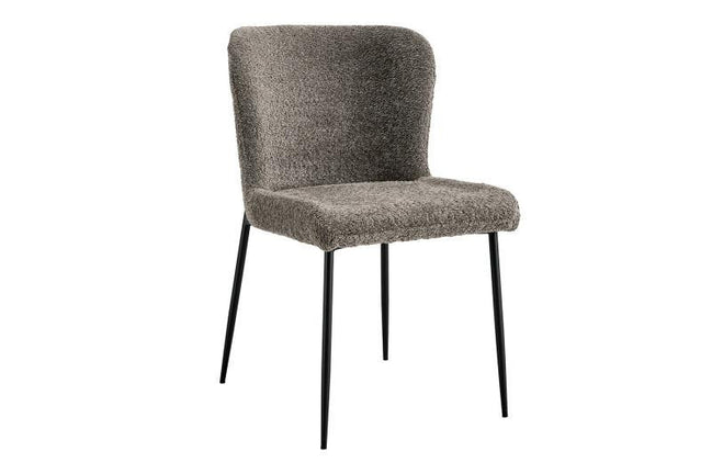 ELISA | Fabric and metal dining chair