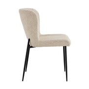 ELISA | Fabric and metal dining chair