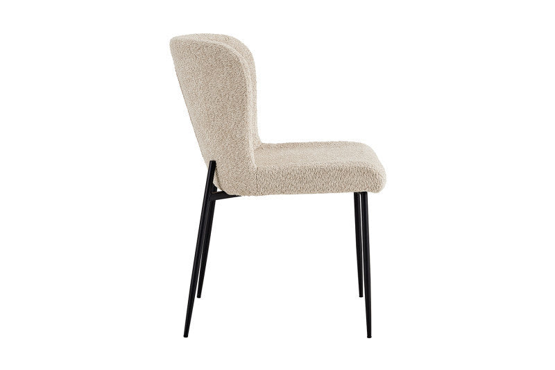 ELISA | Fabric and metal dining chair