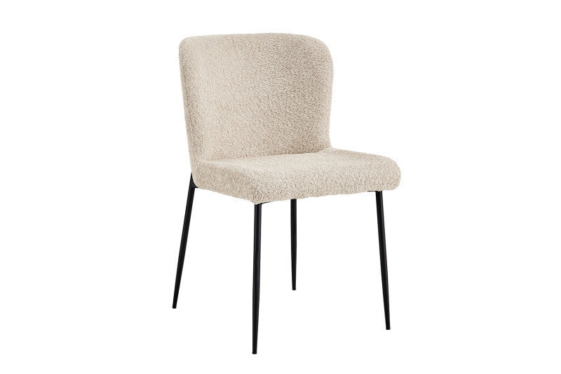ELISA | Fabric and metal dining chair