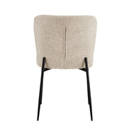ELISA | Fabric and metal dining chair