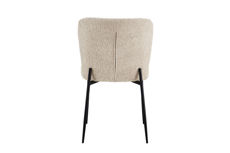 ELISA | Fabric and metal dining chair