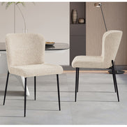 ELISA | Fabric and metal dining chair