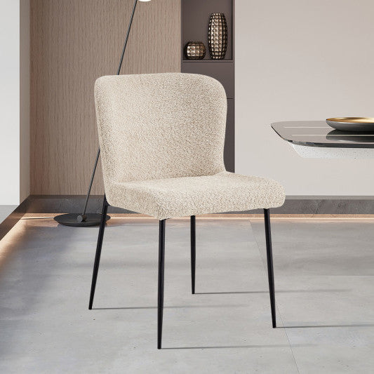 ELISA | Fabric and metal dining chair