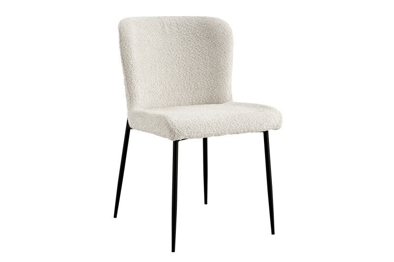 ELISA | Fabric and metal dining chair