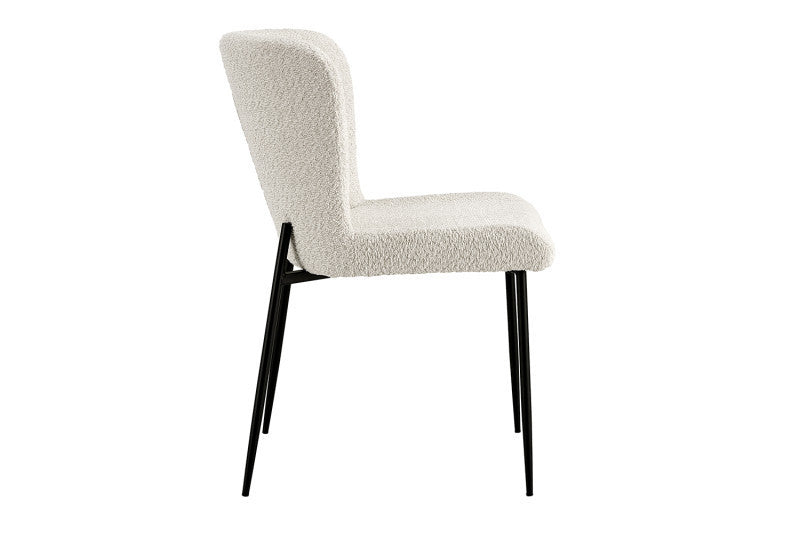 ELISA | Fabric and metal dining chair