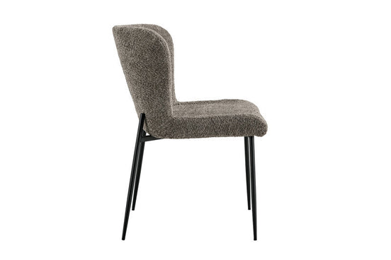 ELISA | Fabric and metal dining chair