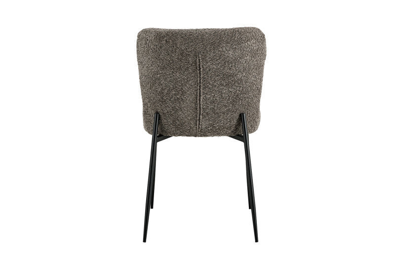 ELISA | Fabric and metal dining chair