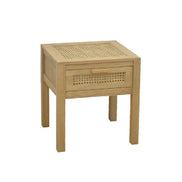 Bedside 1 drawer with rattan | Collection Flores
