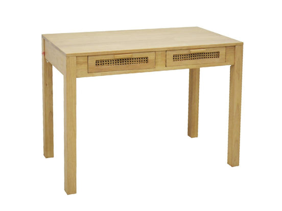 Desk 2 drawers with rattan | Collection Flores