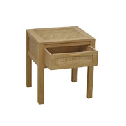 Bedside 1 drawer with rattan | Collection Flores