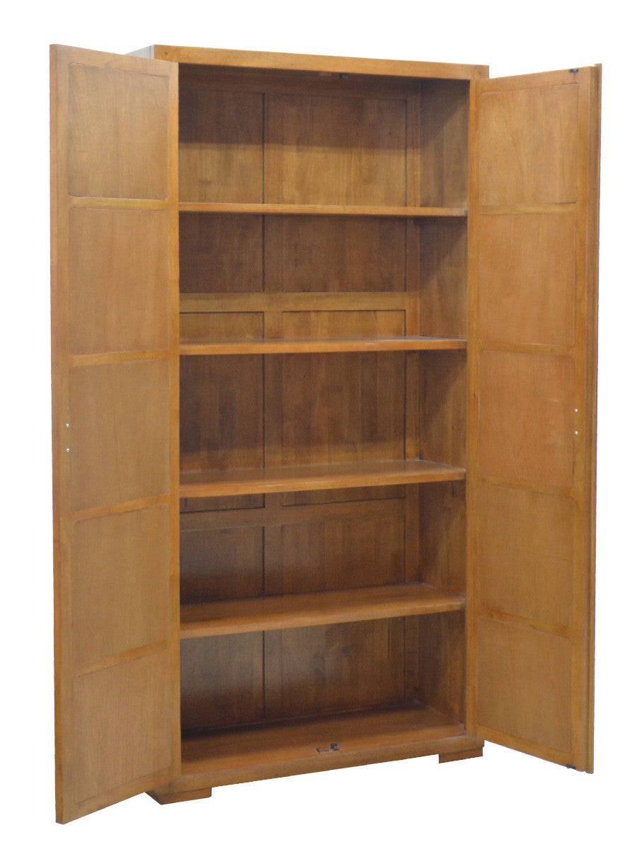 Armoire 2 doors with rattan | Collection Flores