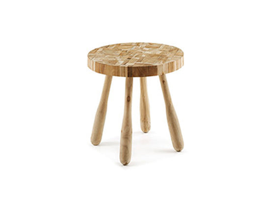 Teak wood stool model Picasso