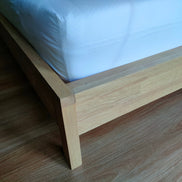 Bed  with rattan bedhead | Collection Flores