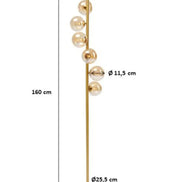 SCALA BALLS | Floor lamp Brass 160 cm KARE DESIGN