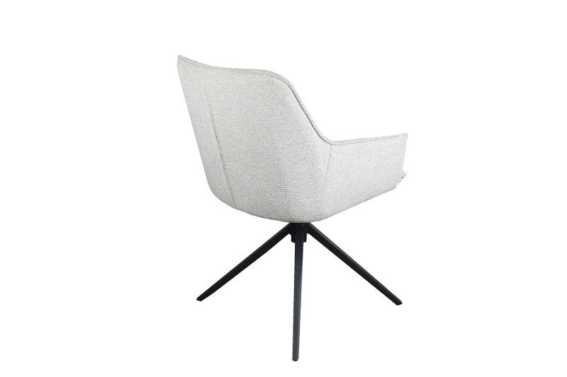 BLINIS | Swivel fabric chair
