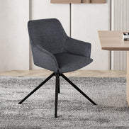 BLINIS | Swivel fabric chair