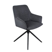 BLINIS | Swivel fabric chair