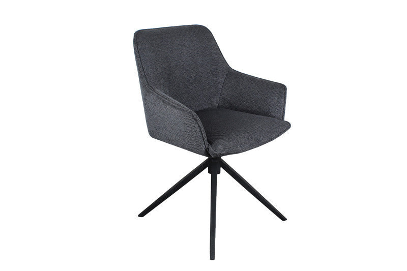 BLINIS | Swivel fabric chair